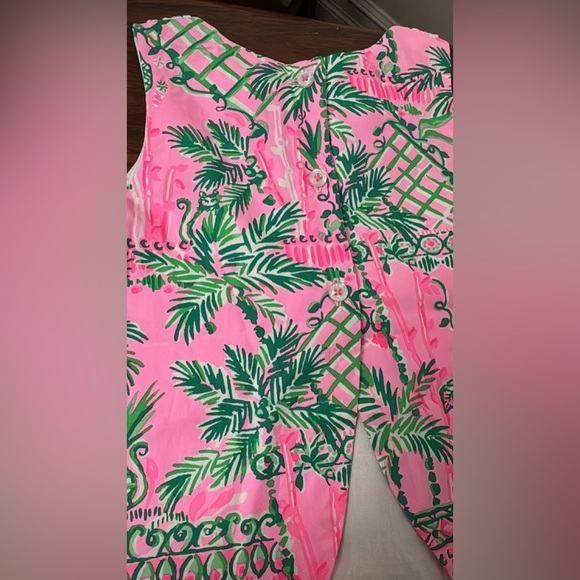 LILLY PULITZER MANDEVILLA BABY ALWAYS WORTH IT INFANT GIRLS DRESS Sz 6-12 months - Picture 4 of 6